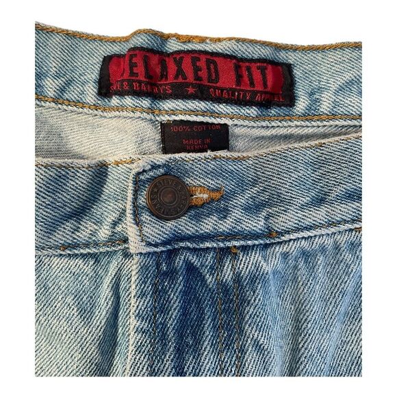 Steve & Barrys Men’s Size 40x32 Vintage Blue Relaxed Fit Red Star Denim jeans - Picture 4 of 14